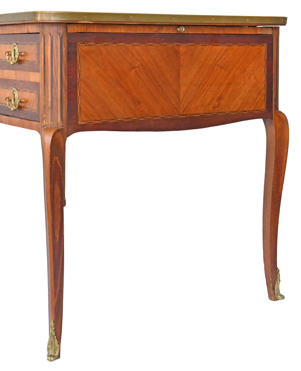 Louis XV Style Marquetry Desk-photo-3