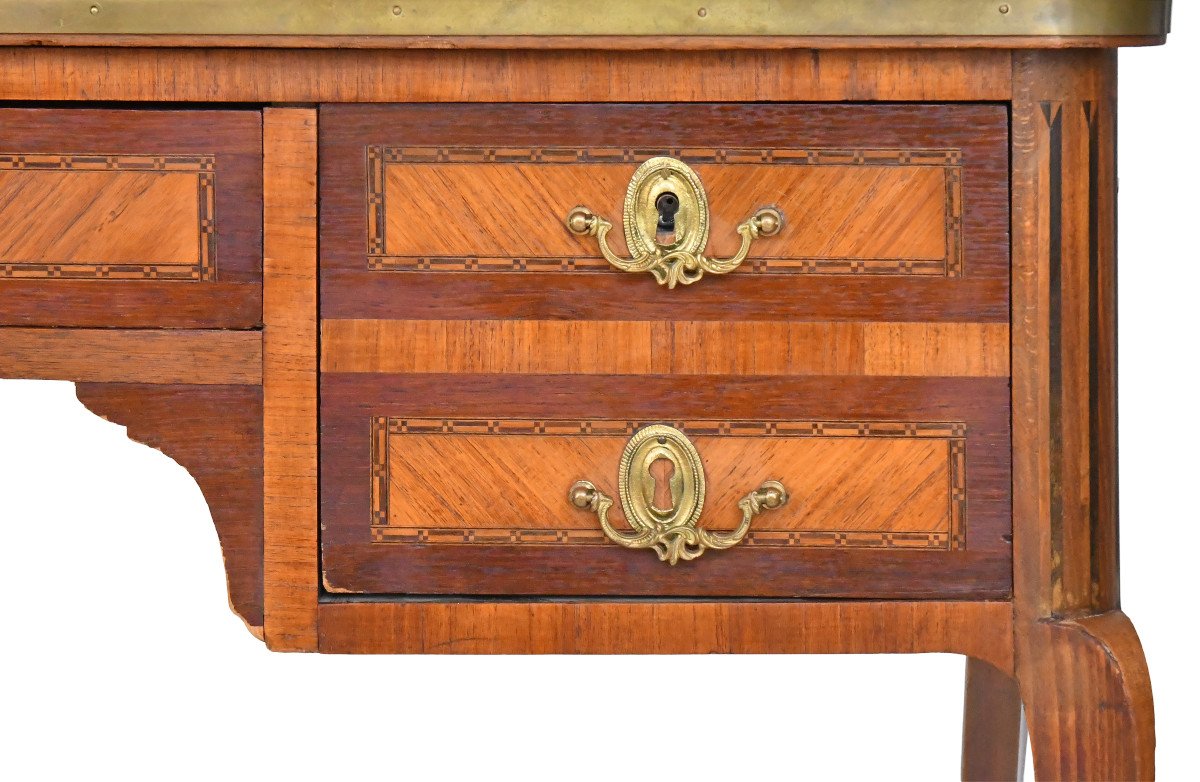 Louis XV Style Marquetry Desk-photo-4