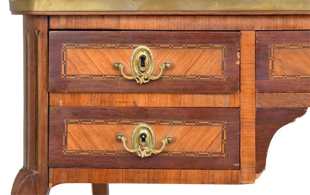 Louis XV Style Marquetry Desk-photo-1