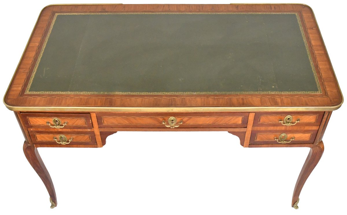 Louis XV Style Marquetry Desk-photo-2