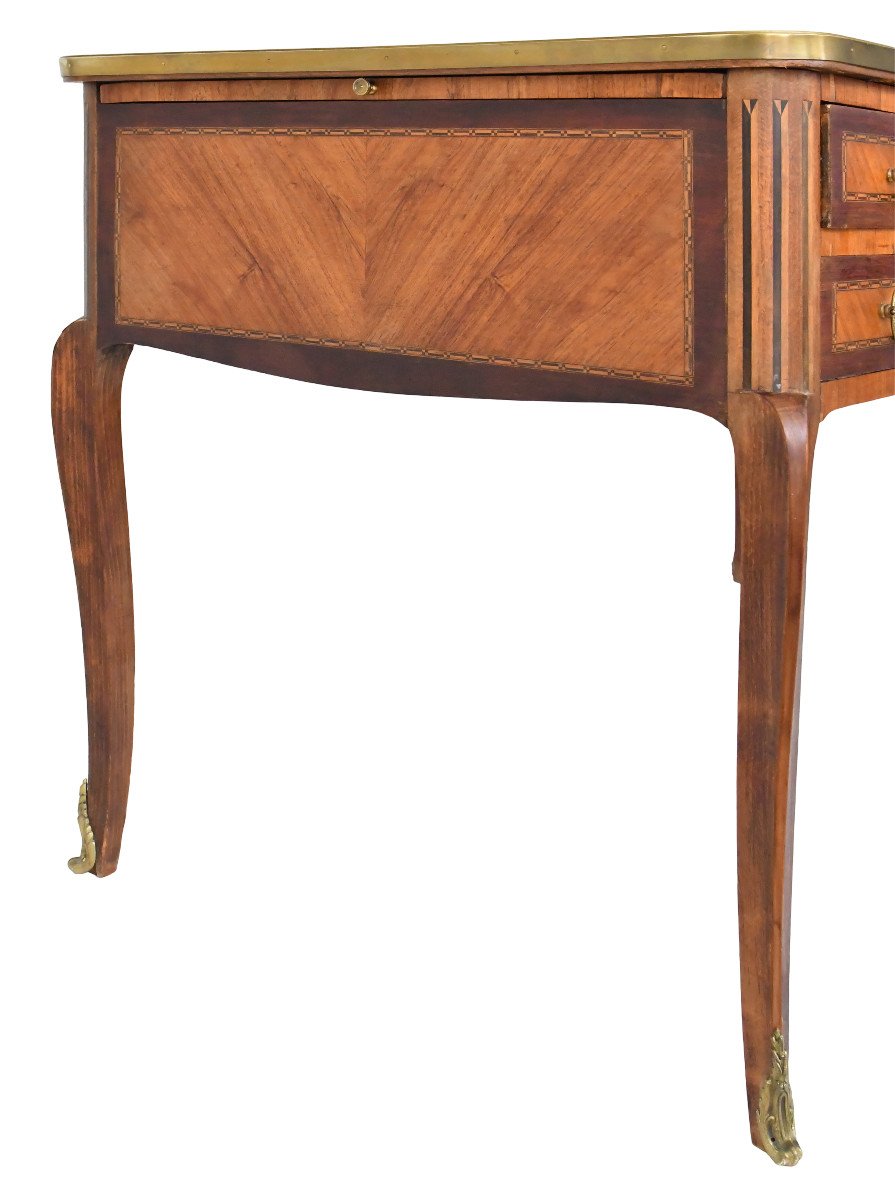 Louis XV Style Marquetry Desk-photo-4