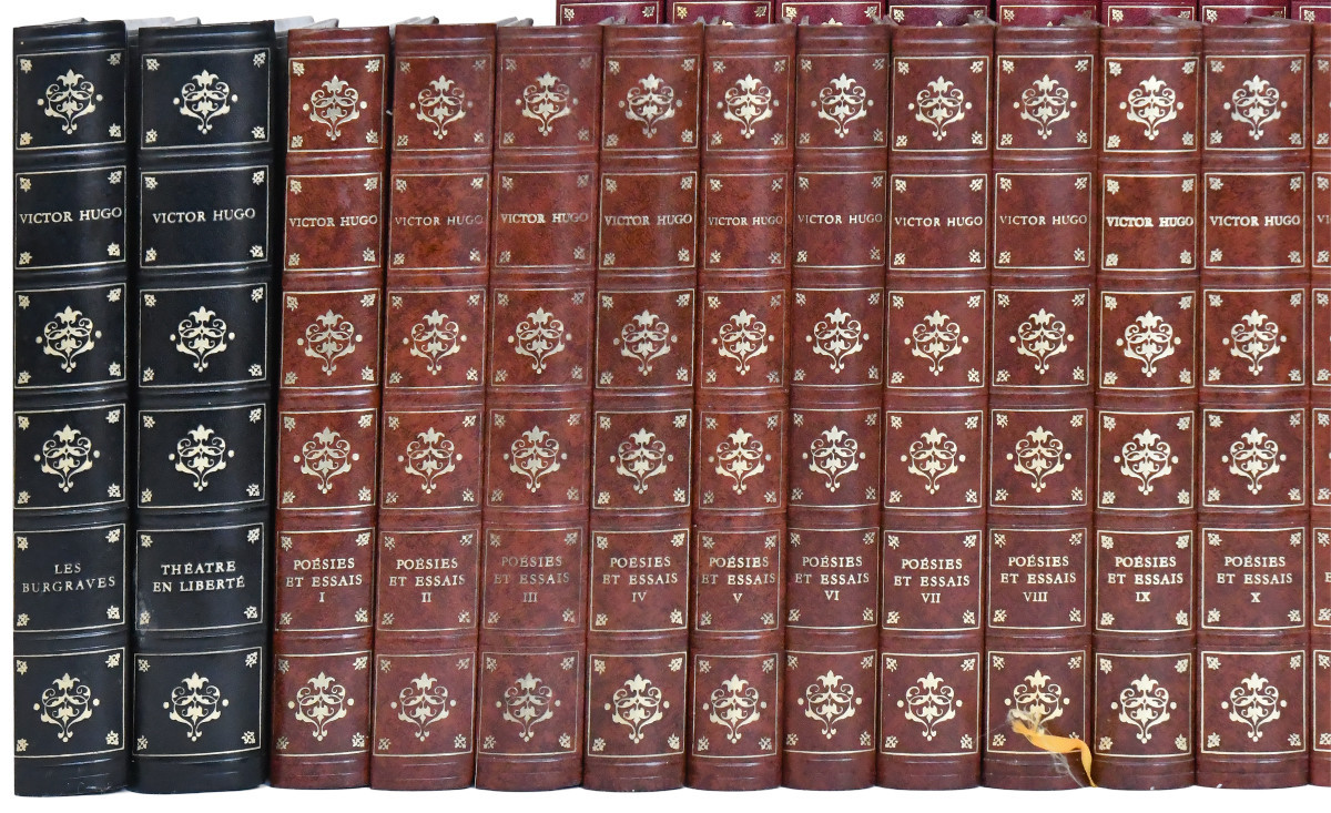 Victor Hugo Book Collection, Dramatic And Poetic Novel Works, 38 Volumes-photo-3