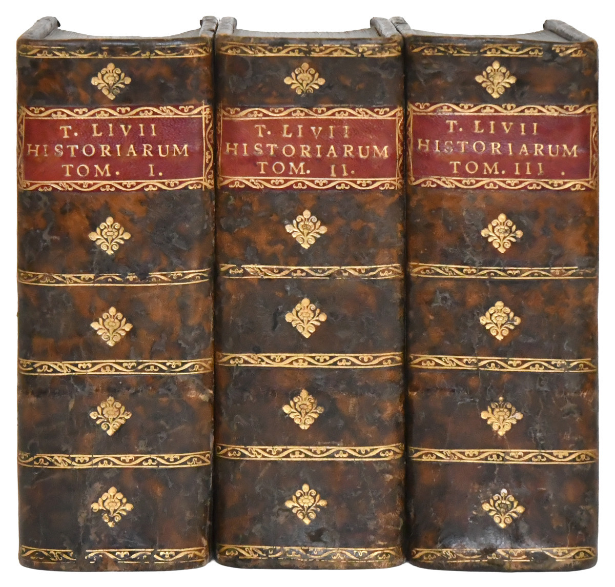 Book “titi Livii Patavini Historiarum Ab Urbe Condita” 1740, 3 Volumes-photo-2