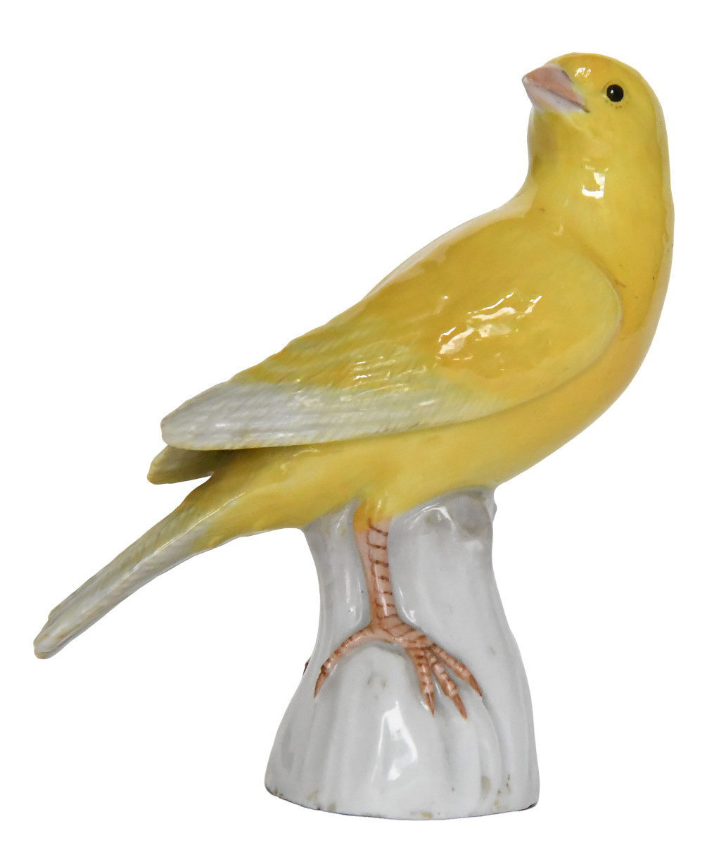 Meissen Porcelain Statuette Representing The Canary Bird, Model A54-photo-2