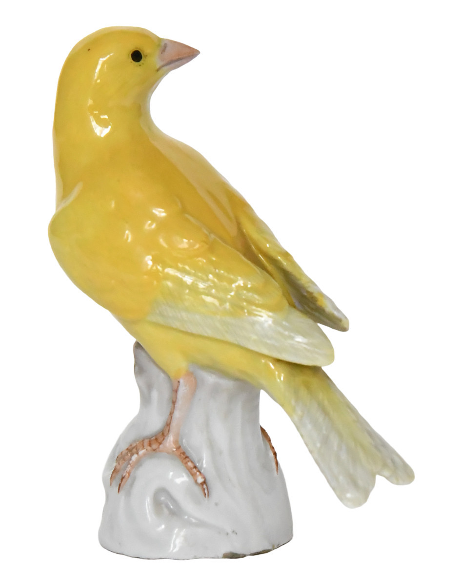 Meissen Porcelain Statuette Representing The Canary Bird, Model A54-photo-3