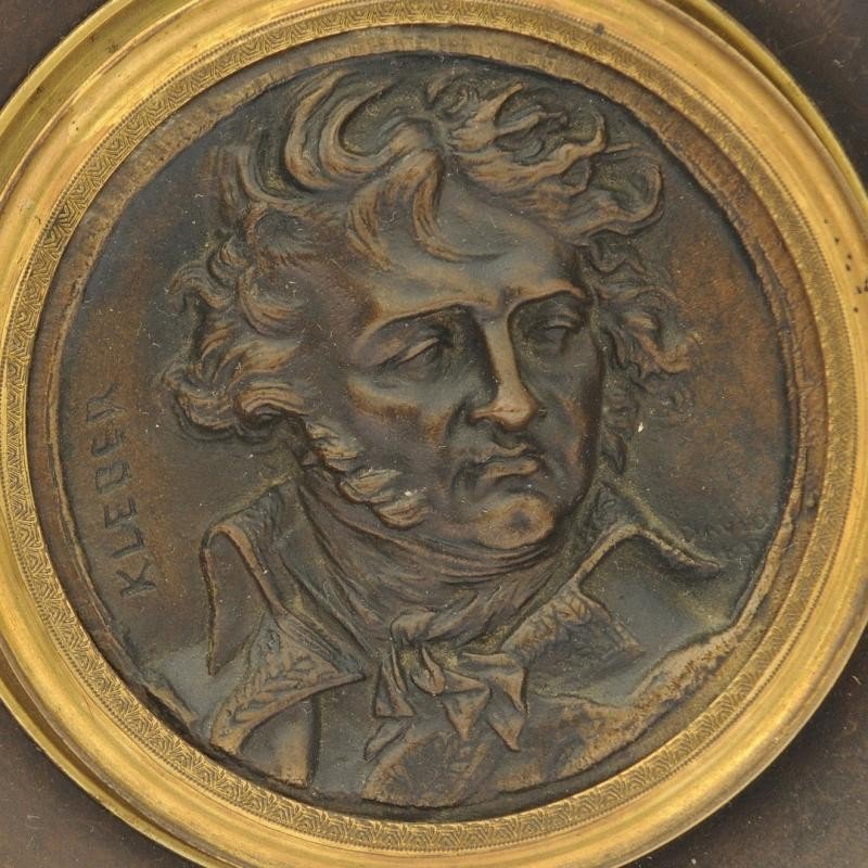 Bronze Medallion Jean-baptiste Kléber By Sculptor Pierre Jean David d'Angers (1788-1856)-photo-2