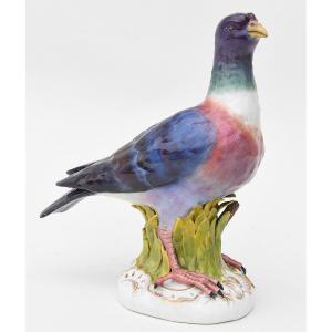 Vienna Porcelain Statuette Representing Homing Pigeon 