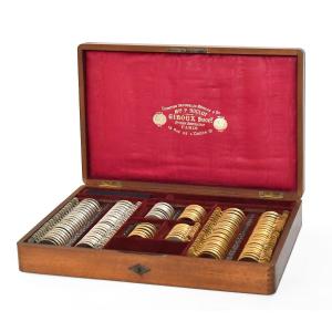 Coffret d'ophtalmologiste Maison P ROULOT, GIROUX , XIXe siècle 