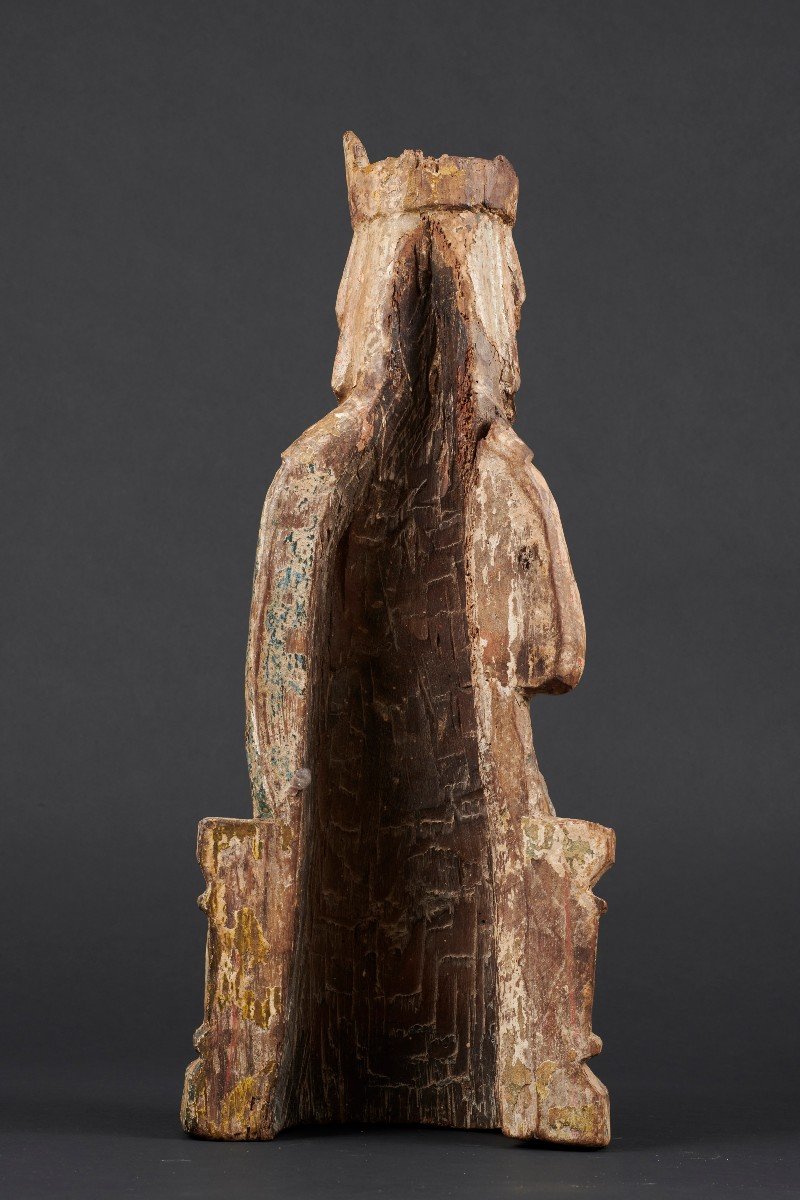 Vierge à l'Enfant En Majesté, Pyrénées-orientales, Seconde Moitié Du XIIIe Siècle-photo-1