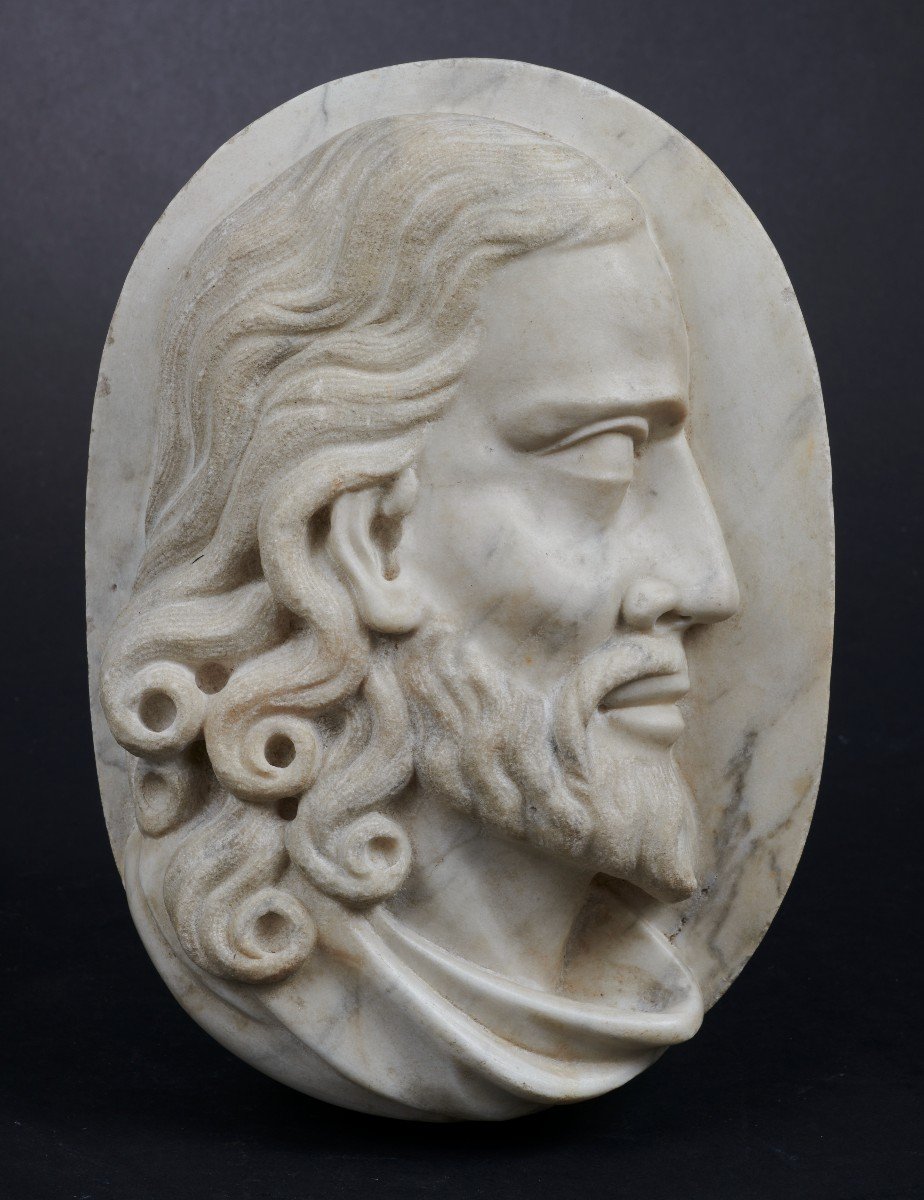 Workshop Of Giovanni Bonazza - Marble Medallion, Veneto, First Half Of The 18th Century