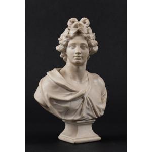 Marble Bust Of Apollo - Veneto, Late 17th-early 18th Century