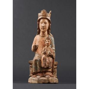 Vierge à l'Enfant En Majesté, Pyrénées-orientales, Seconde Moitié Du XIIIe Siècle