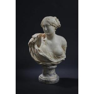  Bust Of A Woman In Marble - Italy (genoa?), Second Half Of The 17th Century