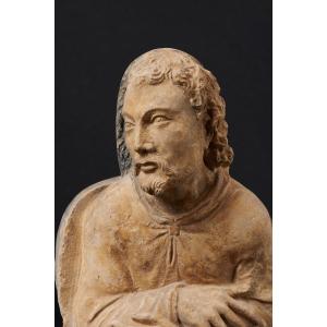 French Renaissance Limestone Male Bust