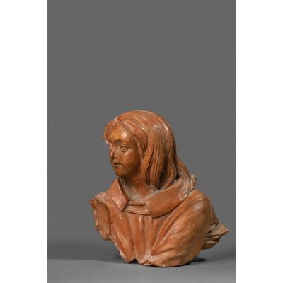 Buste De Jeune Homme Renaissance Toscane XVIe