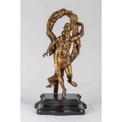 Dancing Venus In Renaissance Gilt Bronze