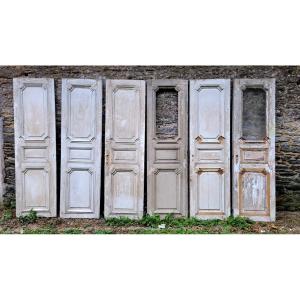 Lot Of 6 Louis XIV Doors In Fir