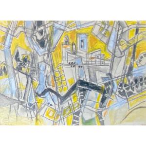 Georges Dayez: Abstraction, La Ville, St Paul De Vence, 1962