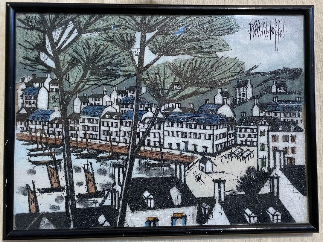 Affiche En Fixé Sous-verre/ Bernard Buffet