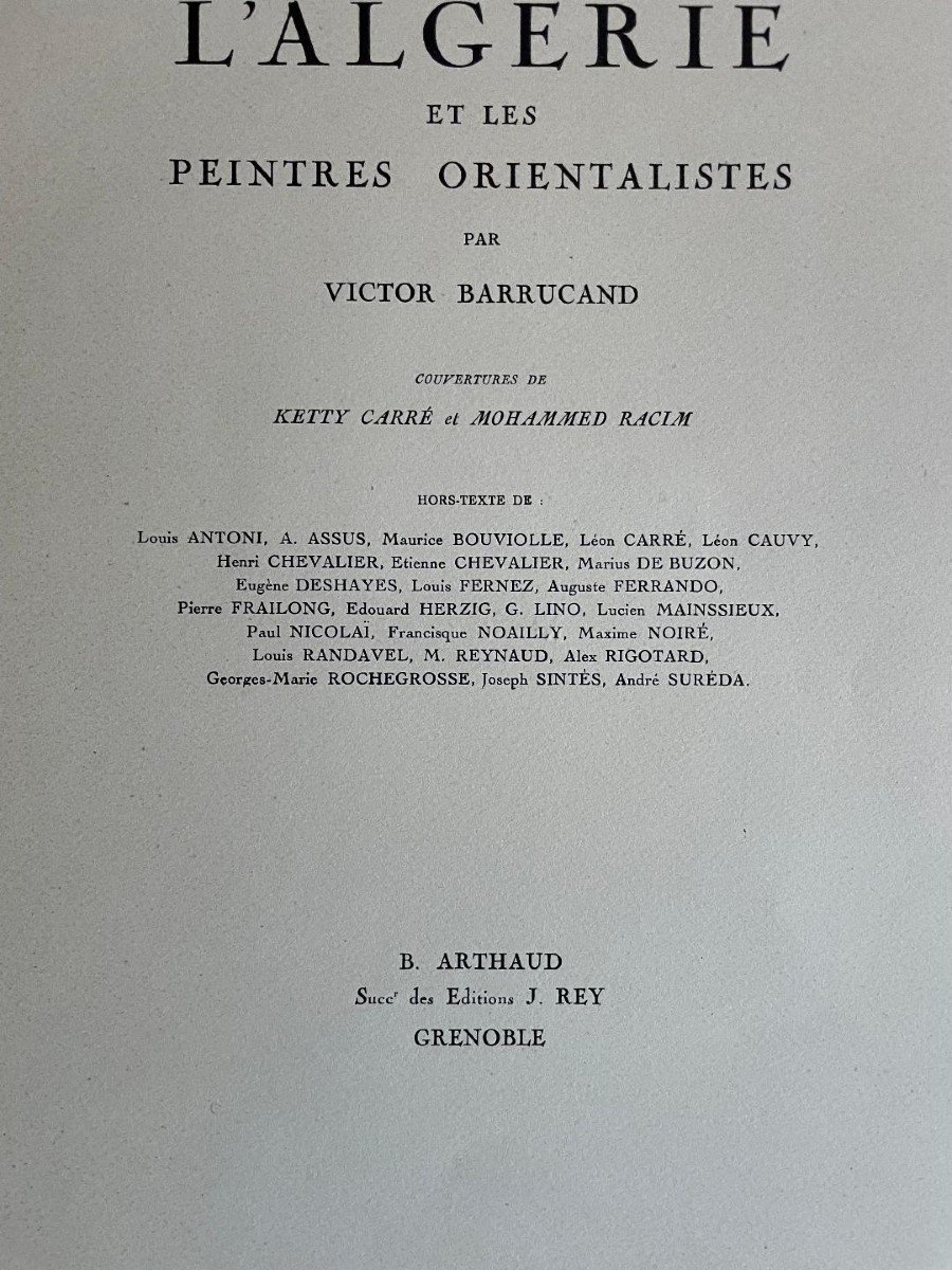 l'Algérie Et Les Peintres Orientalistes - Victor Barrucand-photo-3