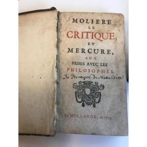 Moliere Le Critique Et Mercure 1709