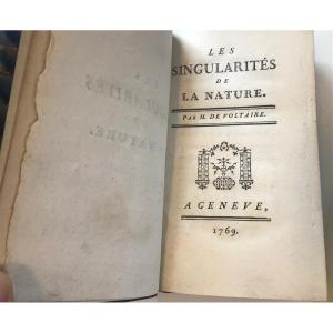 The Singularities Of Nature - Voltaire - 1769