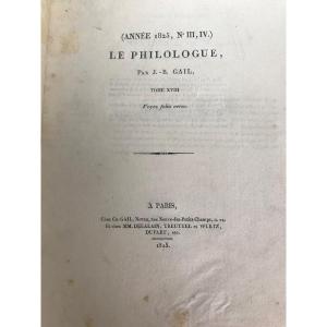 Le Philologue - 1825