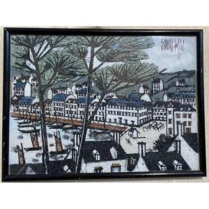 Affiche En Fixé Sous-verre/ Bernard Buffet