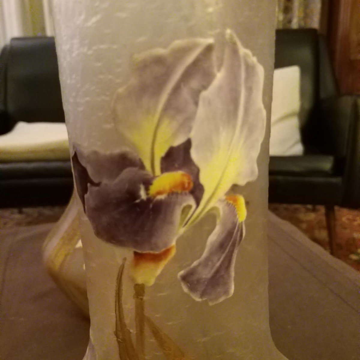 Pair Of Vases -legras-montjoye - Marsh Iris - 1900-photo-3