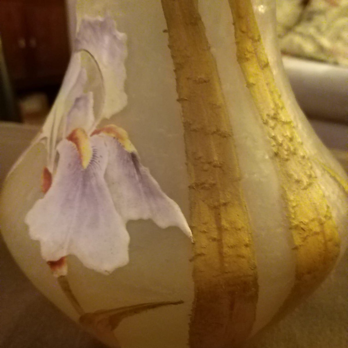 Pair Of Vases -legras-montjoye - Marsh Iris - 1900-photo-1