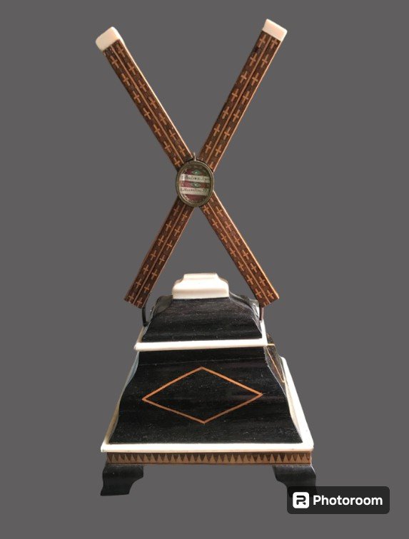 Relique De St-andré-montée Sur Une Croix En 1845-os Et ébène-certificat Et Estampille 