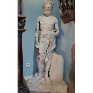 Terracotta Statue Representing Vulcan - 18th Century - 145cm