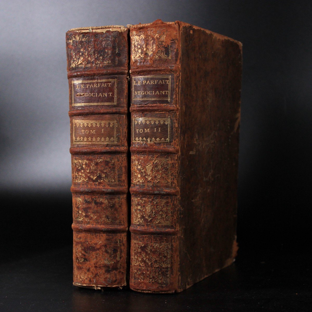 Le Parfait Négociant, French Full Set Pioneer Commerce Books 1749 Paris-photo-3