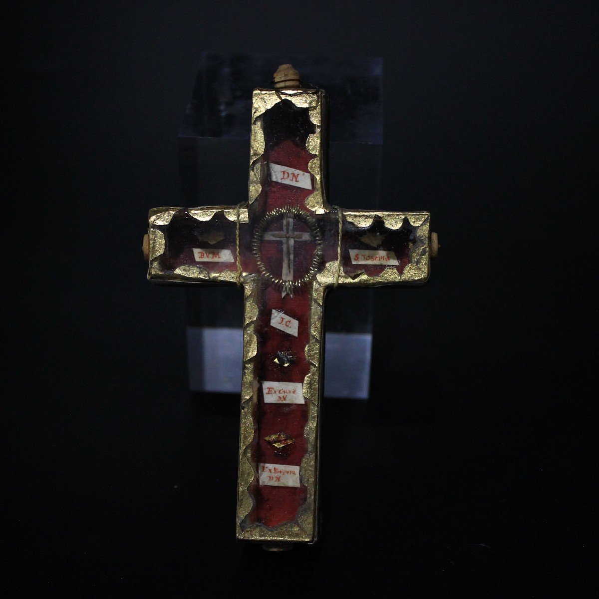 Reliquary 1st Class Holy Relics True Cross Dnjc, Bvm, S Jospeh + Wax Seal-photo-4