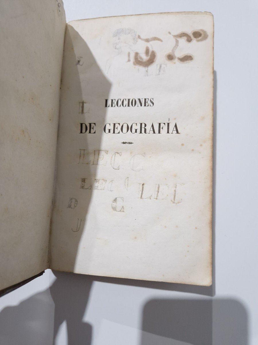 Livre Ancien Espagnol Géographie, Philosophie, Astronomie José Figueras Y Pey 1848-photo-1