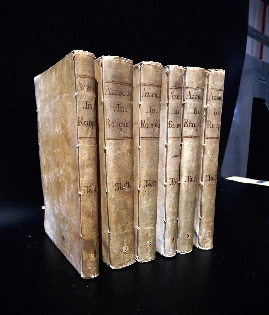 Livre Ancien De Droit Civil Espagnol De 1737, Vélin +++ état-photo-2