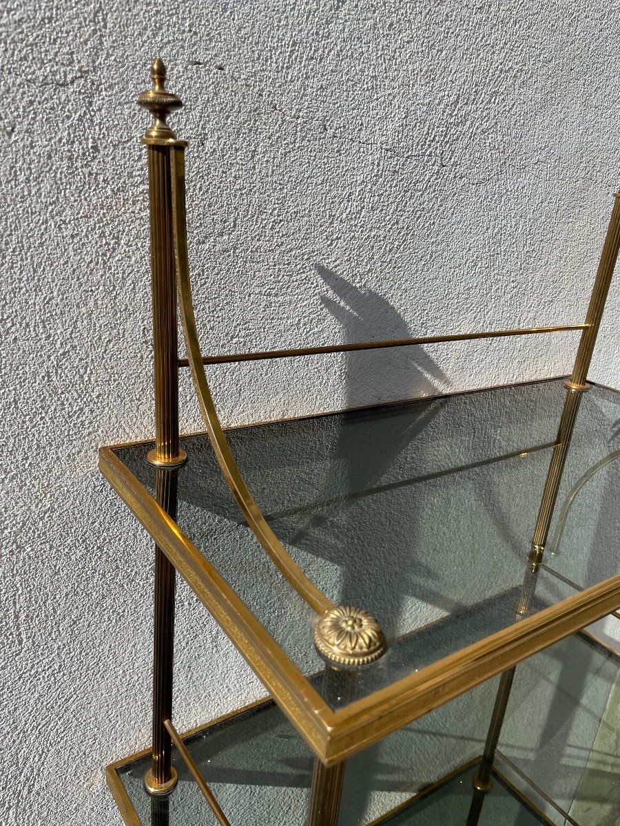 Maison Baguès - Glass And Brass Shelf.-photo-1