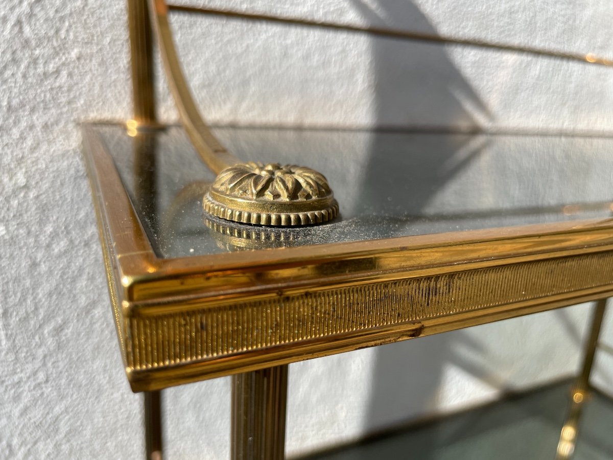 Maison Baguès - Glass And Brass Shelf.-photo-2