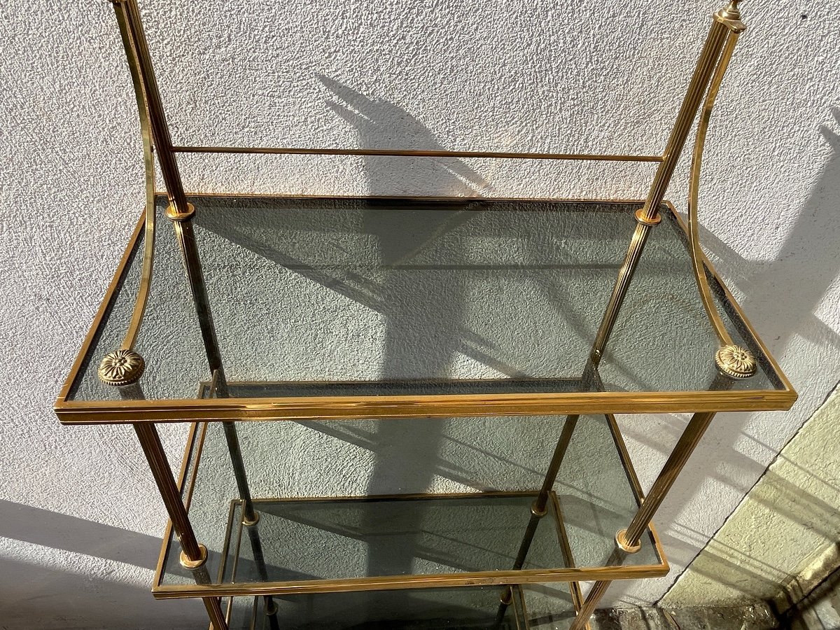 Maison Baguès - Glass And Brass Shelf.-photo-3