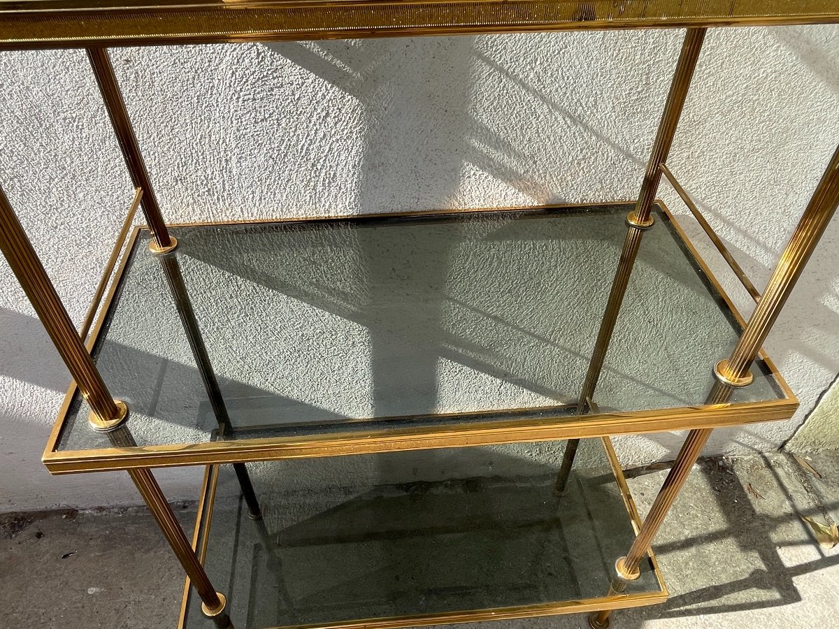 Maison Baguès - Glass And Brass Shelf.-photo-6