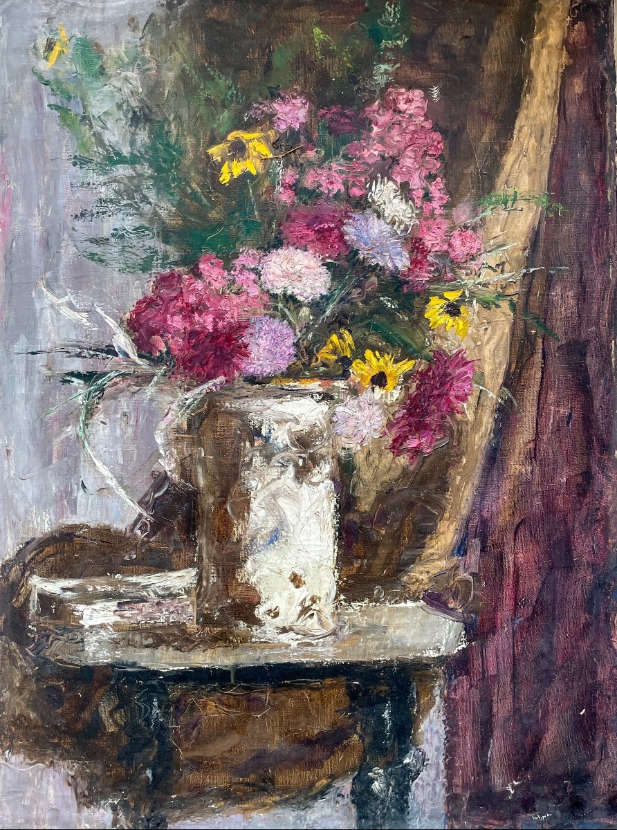 Henry Déziré - Vase Of Flowers.