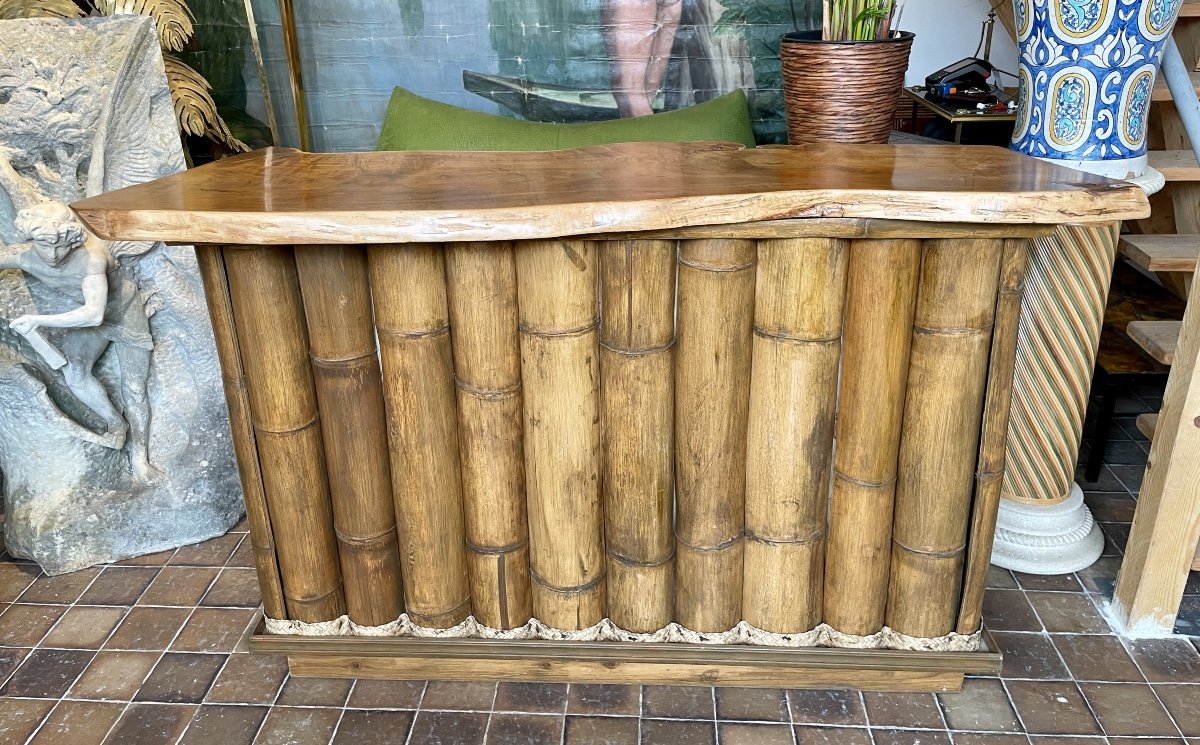 Bar In Bamboo And Solid Wood.-photo-5