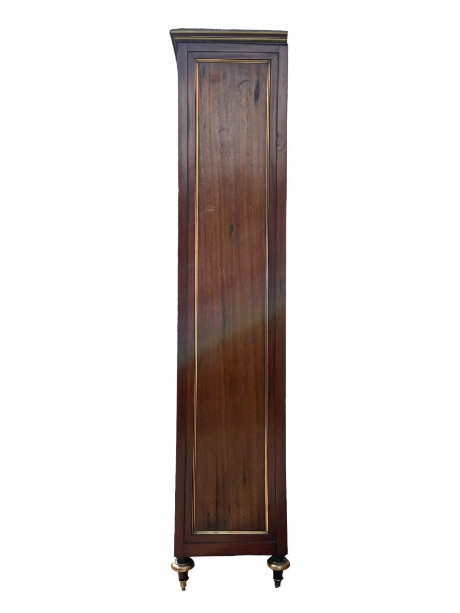 Louis XVI Style Mahogany Bookcase - High. : 173.5 Cm. -photo-1