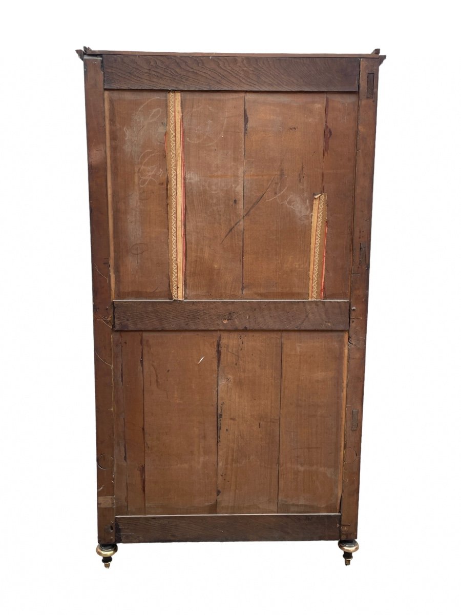 Louis XVI Style Mahogany Bookcase - High. : 173.5 Cm. -photo-5