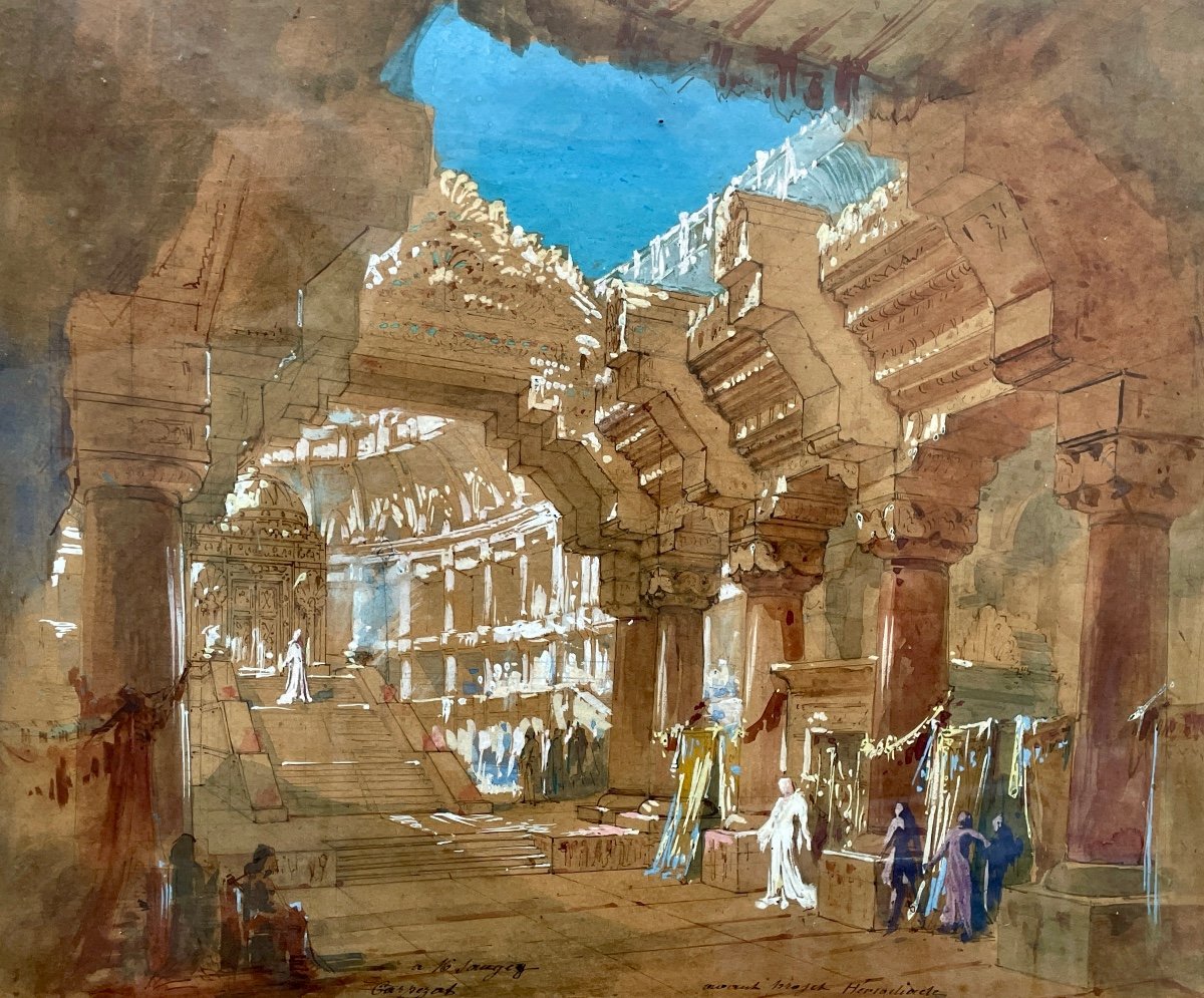 Set Design For The Opera Hérodiade. 