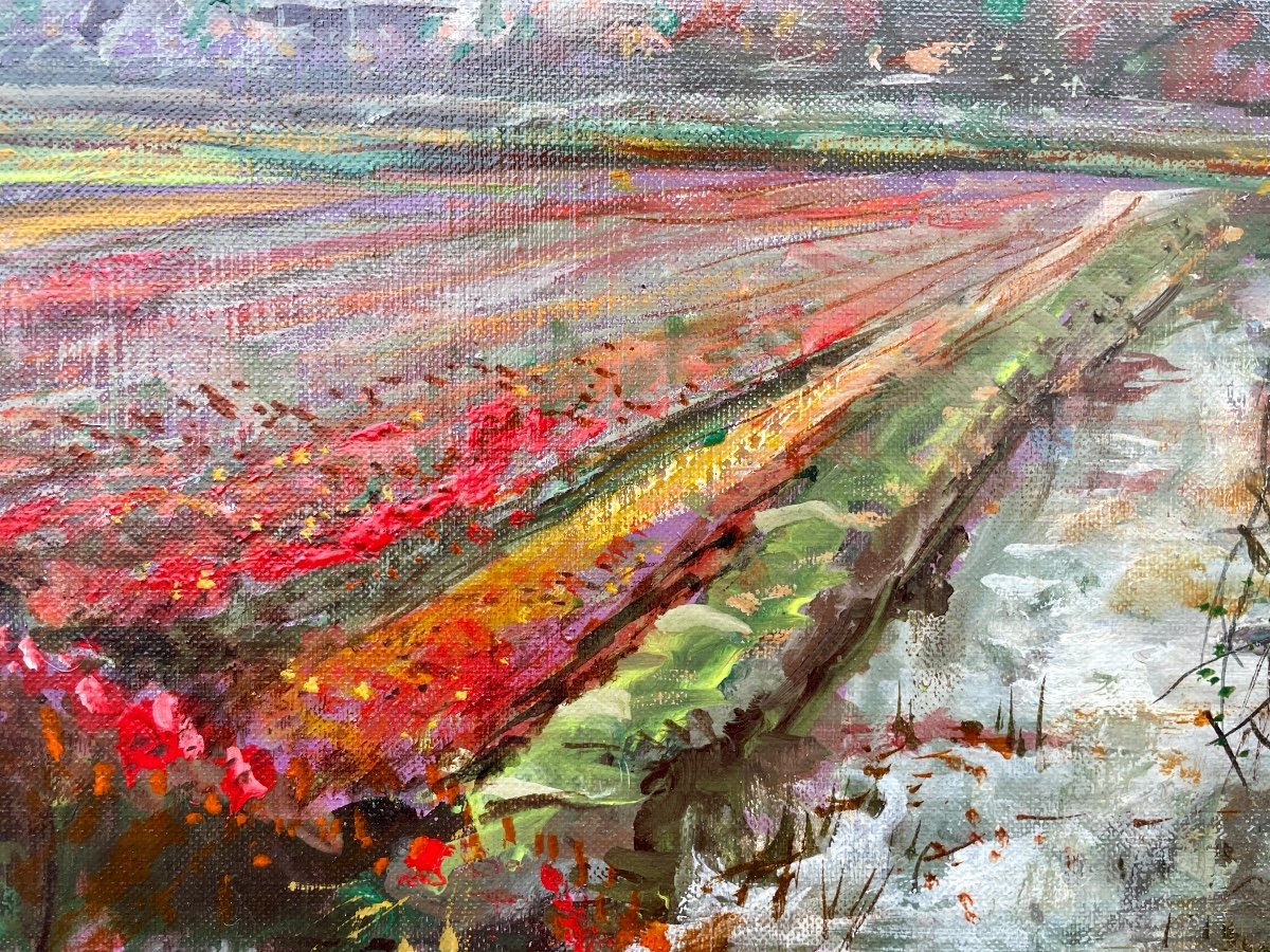 Marc Cénac (1920-2004), Les Tulipes, Huile Sur Toile - Haut. : 46 Cm. -photo-3