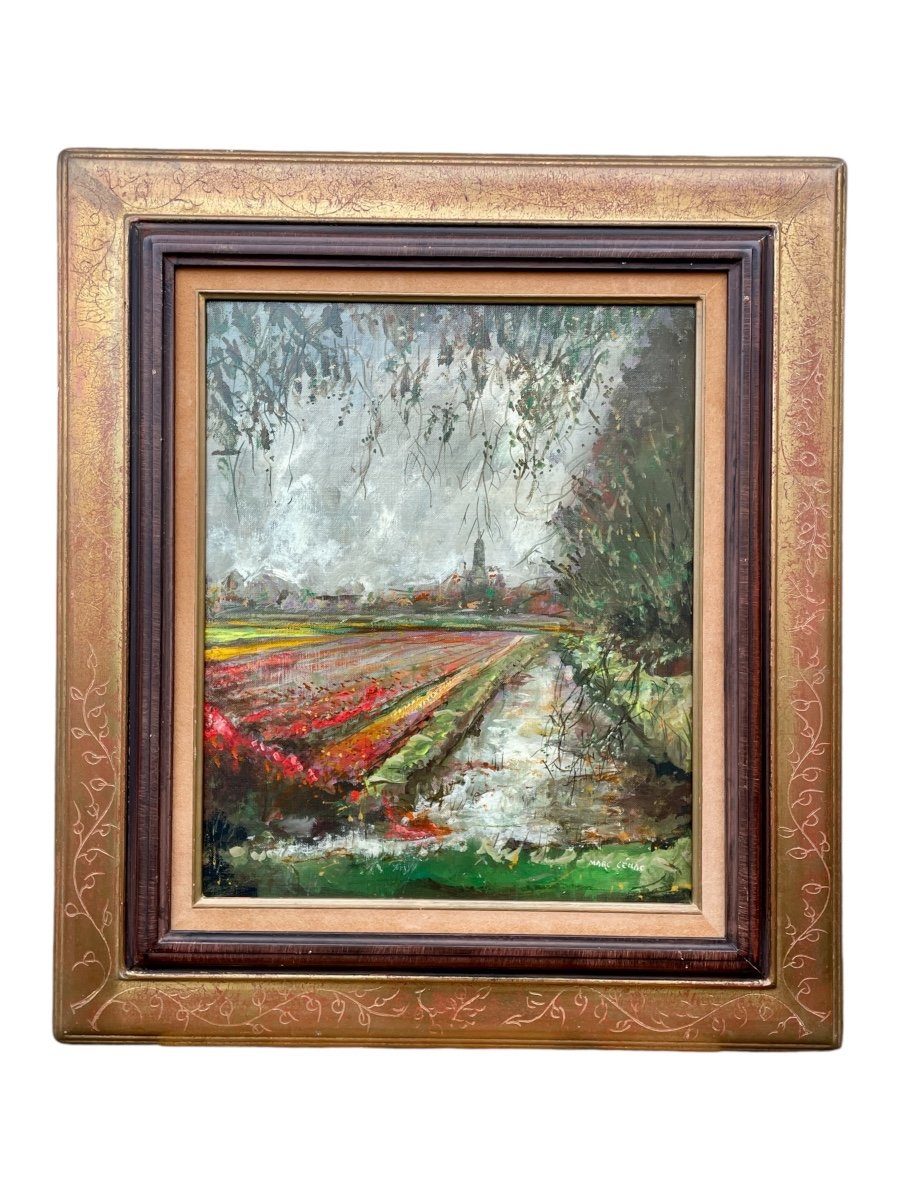 Marc Cénac (1920-2004), Les Tulipes, Huile Sur Toile - Haut. : 46 Cm. -photo-5