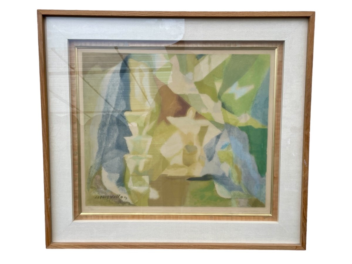 Jacques Villon (1875-1963), Shéhérazade, 1936, Lithographie Numérotée Et Signée - Larg. 62 Cm. -photo-4