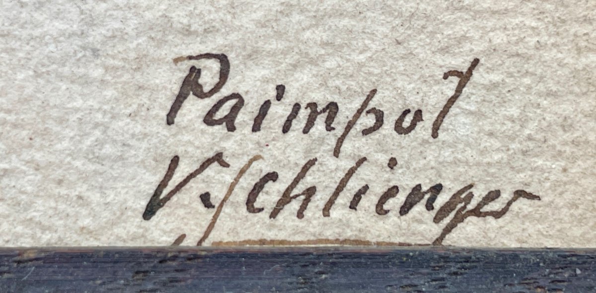 V. Schlienger (20th Century), Paimpol, Watercolor On Paper - Width. 39 Cm. -photo-3