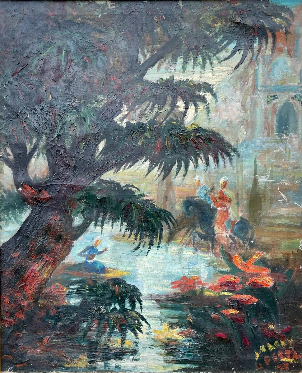 J. Raffy (20th Century), The Persian, 1943, Oil On Canvas - Height: 74 Cm. 